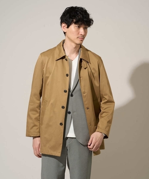 a.v.v(アーヴェヴェ)の「【撥水/毛玉になりにくい】ステンカラースプリングコート(ステンカラーコート・メンズ・ネイビー/ベージュ・46/48/50)」の10枚目の写真