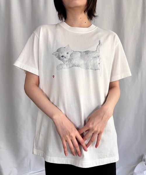 G.V.G.V.(ジーヴィージーヴィー)の「LUXURY CAT TEE(Tシャツ/カットソー・レディース・ホワイト・S/M)」の7枚目の写真