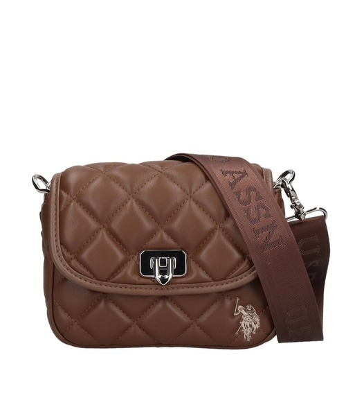 U.S. POLO ASSN.(ユーエスポロアッスン)の「【U.S. POLO ASSN.】 ユーエスポロアッスン Cross check quilting フラップショルダーバッグ USPA-2723(ショルダーバッグ・レディース・アイボリー/ブラック/ホワイト/ブラウン/グリーン/ピンク・FREE)」の4枚目の写真