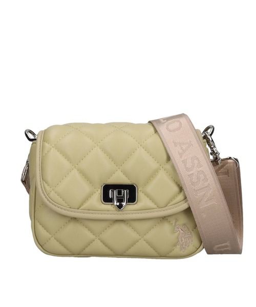 U.S. POLO ASSN.(ユーエスポロアッスン)の「【U.S. POLO ASSN.】 ユーエスポロアッスン Cross check quilting フラップショルダーバッグ USPA-2723(ショルダーバッグ・レディース・アイボリー/ブラック/ホワイト/ブラウン/グリーン/ピンク・FREE)」の5枚目の写真