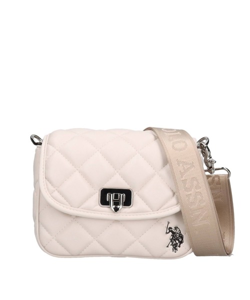 U.S. POLO ASSN.(ユーエスポロアッスン)の「【U.S. POLO ASSN.】 ユーエスポロアッスン Cross check quilting フラップショルダーバッグ USPA-2723(ショルダーバッグ・レディース・アイボリー/ブラック/ホワイト/ブラウン/グリーン/ピンク・FREE)」の3枚目の写真