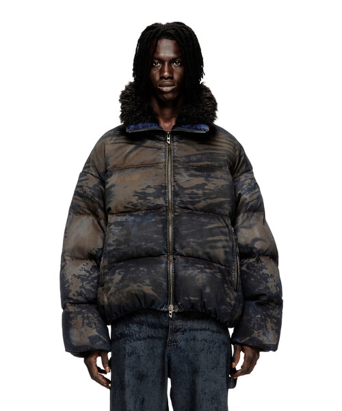 DIESEL（ディーゼル）リバーシブルMA-1ボアジャケット メンズ DIESEL（ディーゼル）リバーシブルMA-1ボアジャケット メンズ