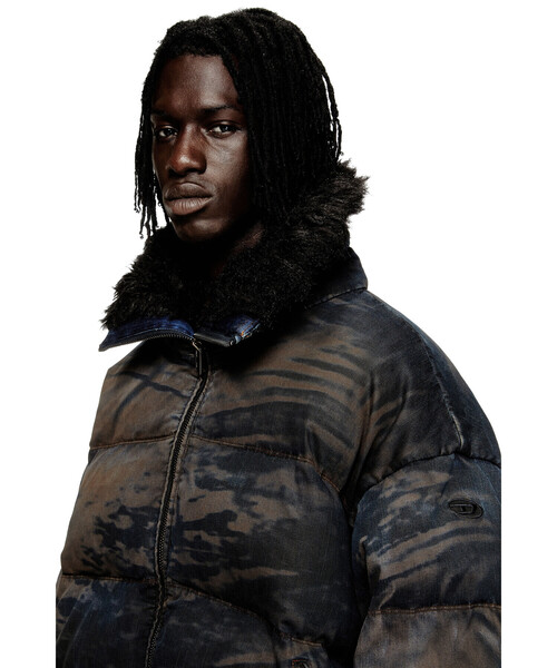 メンズ ジップアップパファージャケット W-JOHNS（ブルゾン）｜DIESEL