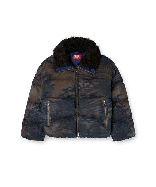 メンズ ジップアップパファージャケット W-JOHNS（ブルゾン）｜DIESEL