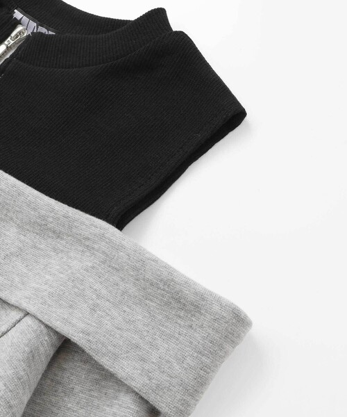 ZIDDY（ジディ）の「オフショルダージップトップス(130~160cm)（Tシャツ/カットソー・キッズ・グレー/ブラック・130cm/FREE/150cm/140cm）」の8枚目の写真
