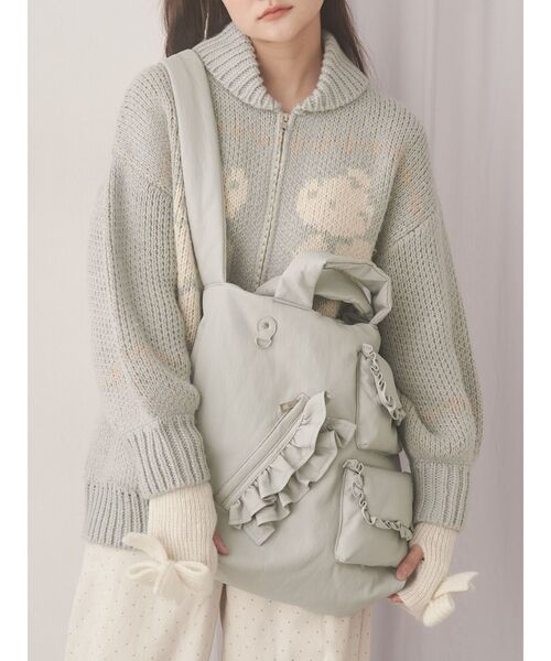 セール】PUレザーフリルショルダーバッグ（ショルダーバッグ）｜merry