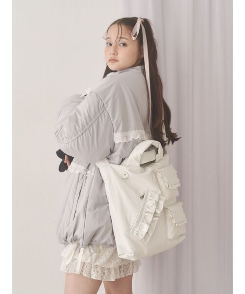 セール】PUレザーフリルショルダーバッグ（ショルダーバッグ）｜merry