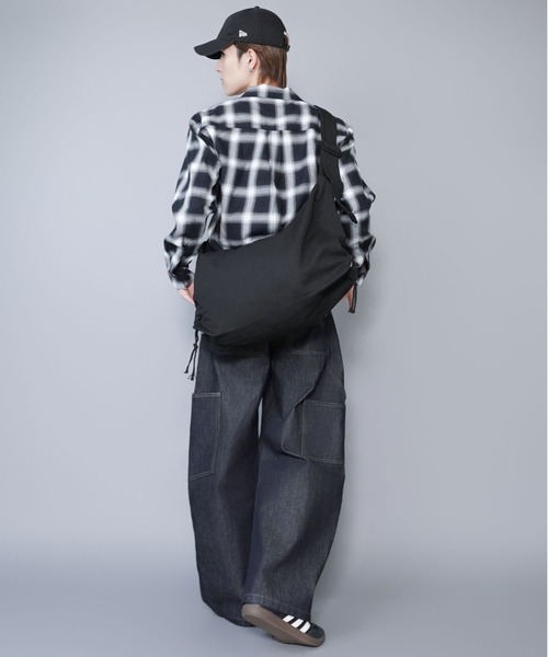 SPINNS（スピンズ）の「短丈オンブレチェックシャツ/ネルシャツ/レイヤード/ショート丈（シャツ/ブラウス・メンズ・ブラック/グリーン/レッド/チャコール・ONESIZE）」の22枚目の写真