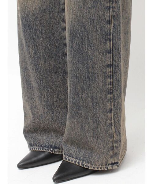 GYDA（ジェイダ）の「ハイウエスト CUT OUT CARGOワイトデニムパンツ（デニムパンツ・レディース・ブラック/インディゴブルー・SMALL/MEDIUM）」の14枚目の写真