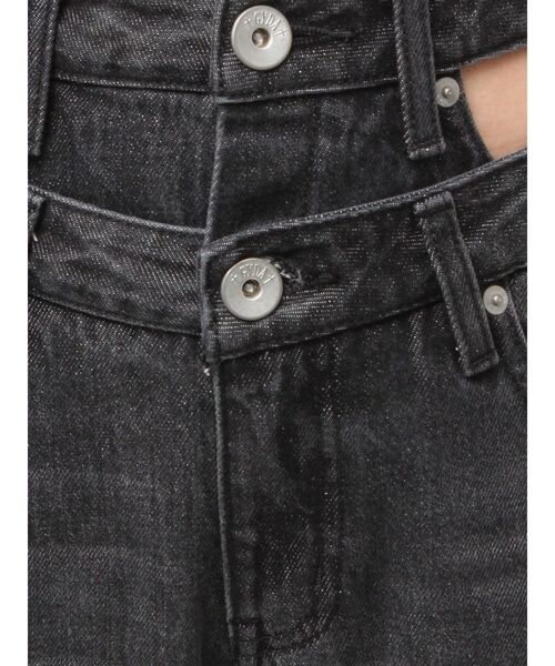 GYDA（ジェイダ）の「ハイウエスト CUT OUT CARGOワイトデニムパンツ（デニムパンツ・レディース・ブラック/インディゴブルー・SMALL/MEDIUM）」の17枚目の写真