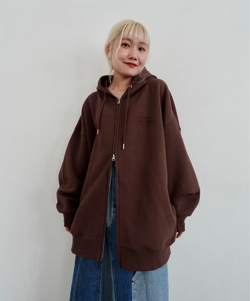 エンボスBIG ZIPパーカー（パーカー）｜RODEO CROWNS WIDE BOWL