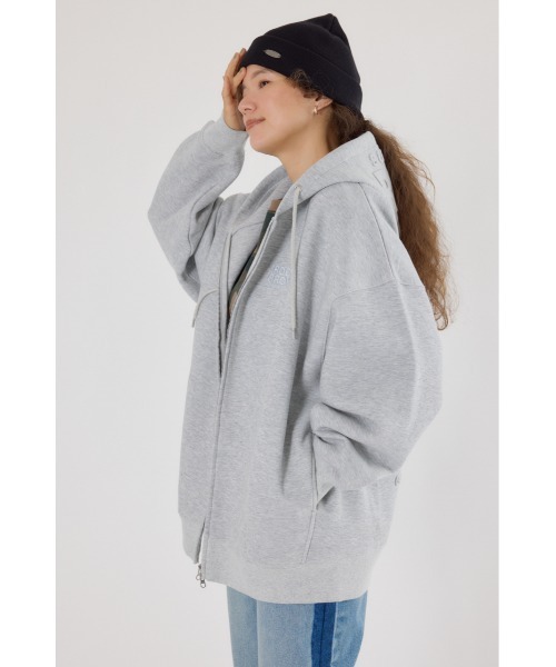 RODEO CROWNS WIDE BOWL（ロデオクラウンズワイドボウル）の「エンボスBIG ZIPパーカー（パーカー・レディース・イエロー/ブラック/カーキ/グレー×ホワイト/ブラウン/オフホワイト/ライム・FREE）」の21枚目の写真