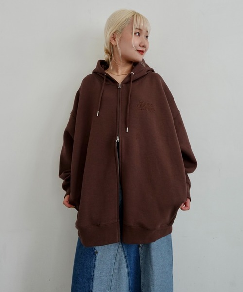 エンボスBIG ZIPパーカー（パーカー）｜RODEO CROWNS WIDE BOWL