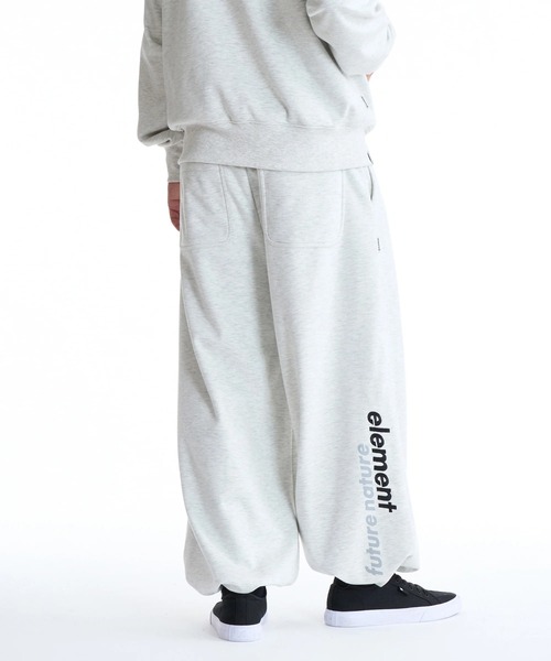 ELEMENT(エレメント)の「【直営店限定】ELEMENT メンズ STRAIGHT SWEAT WR ロングパンツ 【2025年秋冬モデル】/エレメント撥水防風加工ワイドシルエット裾ドローコード付きウエストゴムスウェットパンツ(スウェットパンツ・メンズ・ブラック/ホワイト系その他・X-LARGE/LARGE/MEDIUM)」の3枚目の写真
