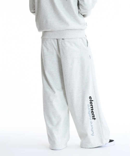 ELEMENT(エレメント)の「【直営店限定】ELEMENT メンズ STRAIGHT SWEAT WR ロングパンツ 【2025年秋冬モデル】/エレメント撥水防風加工ワイドシルエット裾ドローコード付きウエストゴムスウェットパンツ(スウェットパンツ・メンズ・ブラック/ホワイト系その他・X-LARGE/LARGE/MEDIUM)」の5枚目の写真