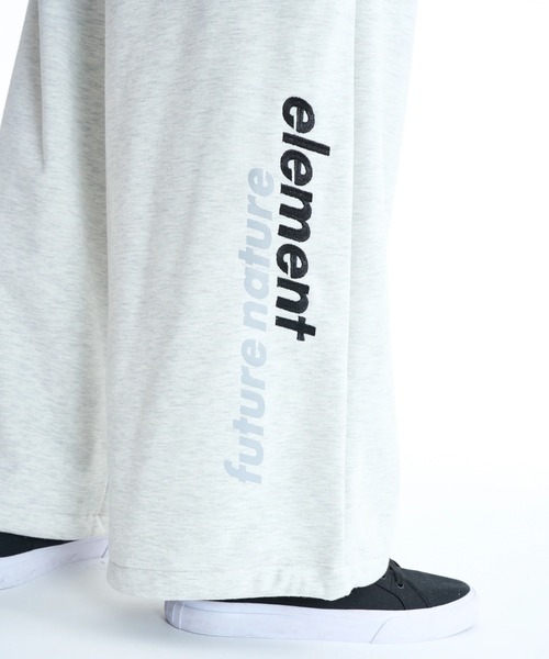 ELEMENT(エレメント)の「【直営店限定】ELEMENT メンズ STRAIGHT SWEAT WR ロングパンツ 【2025年秋冬モデル】/エレメント撥水防風加工ワイドシルエット裾ドローコード付きウエストゴムスウェットパンツ(スウェットパンツ・メンズ・ブラック/ホワイト系その他・X-LARGE/LARGE/MEDIUM)」の9枚目の写真