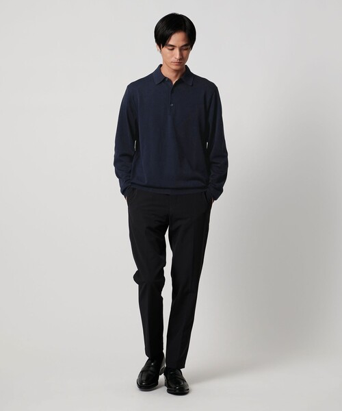 UNITED ARROWS(ユナイテッドアローズ)の「ニットポロシャツ UA COZY ウォッシャブル(ニット/セーター・メンズ・シャーベット/ブラック/ベージュ/ネイビー・S/XL/M/L/XXL)」の9枚目の写真