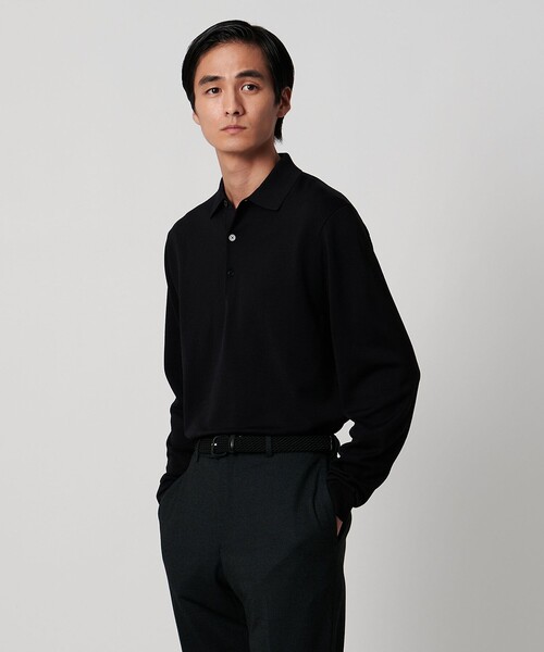 UNITED ARROWS(ユナイテッドアローズ)の「ニットポロシャツ UA COZY ウォッシャブル(ニット/セーター・メンズ・シャーベット/ブラック/ベージュ/ネイビー・S/XL/M/L/XXL)」の11枚目の写真