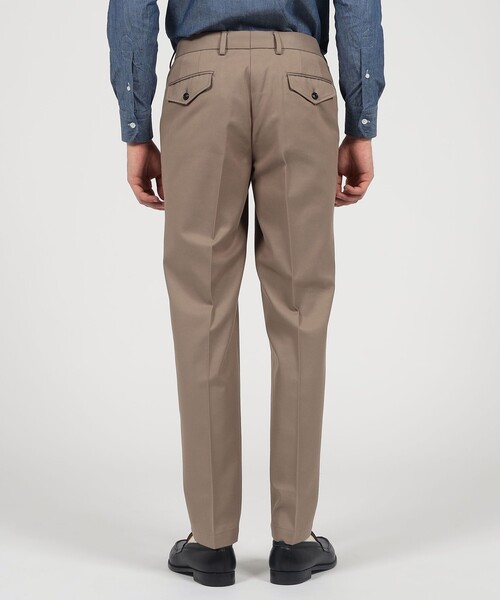 TOMORROWLAND （トゥモローランド）の「コットンウール ノープリーツパンツ SONDRIO（チノパンツ・メンズ・ベージュ/ブラック・48/52/50/46/44）」の6枚目の写真