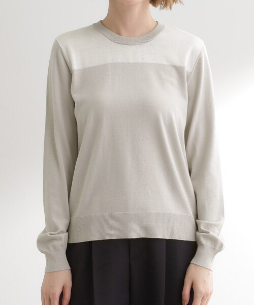 セール】【アンサンブル対応】バイカラー切替ニット（ニット