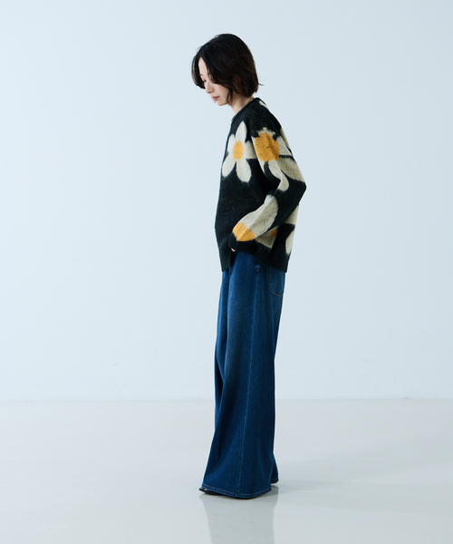 TOWNCRAFT(タウンクラフト)の「【TOWNCRAFT / タウンクラフト】VINTAGE PATTERN SHAGGY CREW SWEATER / シャギーニット / クルーセーター【WEB限定】(ニット/セーター・レディース・ブラック/ホワイト・フリー)」の21枚目の写真