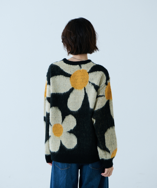 TOWNCRAFT(タウンクラフト)の「【TOWNCRAFT / タウンクラフト】VINTAGE PATTERN SHAGGY CREW SWEATER / シャギーニット / クルーセーター【WEB限定】(ニット/セーター・レディース・ブラック/ホワイト・フリー)」の22枚目の写真
