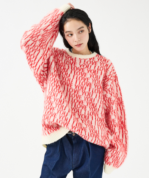 TOWNCRAFT(タウンクラフト)の「【TOWNCRAFT / タウンクラフト】VINTAGE PATTERN SHAGGY CREW SWEATER / シャギーニット / クルーセーター【WEB限定】(ニット/セーター・レディース・ブラック/ホワイト・フリー)」の16枚目の写真