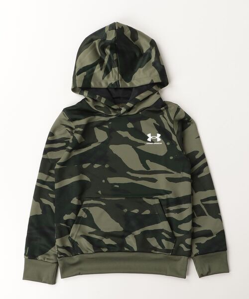 UNDER ARMOUR(アンダーアーマー)の「アンダーアーマー UAテック テリー プリント フーディー(パーカー・キッズ・グリーン/アーミー/ブラック・120cm/130cm/140cm/150cm/160cm)」の1枚目の写真