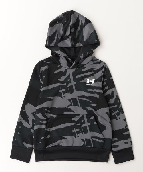 UNDER ARMOUR(アンダーアーマー)の「アンダーアーマー UAテック テリー プリント フーディー(パーカー・キッズ・グリーン/アーミー/ブラック・120cm/130cm/140cm/150cm/160cm)」の2枚目の写真