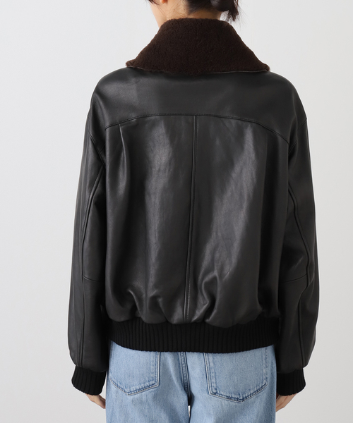 IENA（イエナ）の「シープスキンジップブルゾン（ライダースジャケット・レディース・ブラック・FREE）」の15枚目の写真