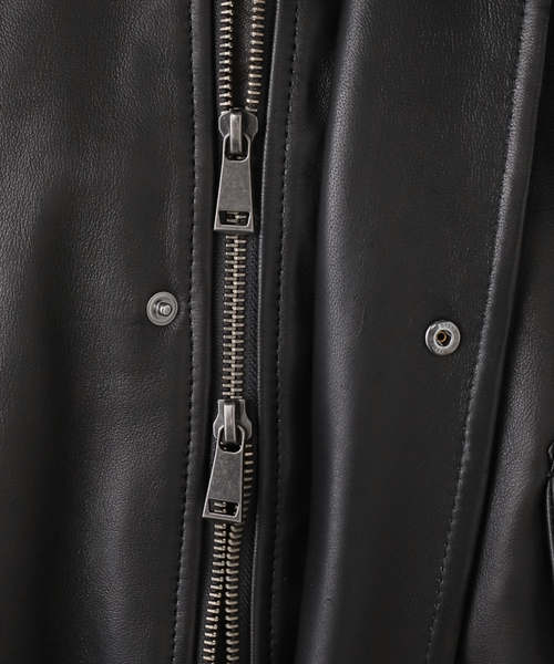 IENA（イエナ）の「シープスキンジップブルゾン（ライダースジャケット・レディース・ブラック・FREE）」の19枚目の写真