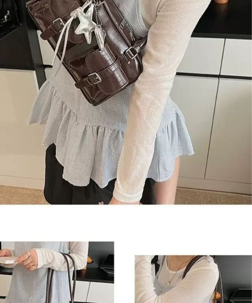 LETee(レティー)の「ロングハンドルハンドバッグ(ハンドバッグ・レディース・ベージュ/ブラック/ブラウン/レッド・FREE)」の18枚目の写真