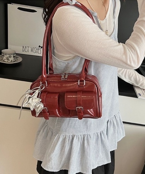 LETee(レティー)の「ロングハンドルハンドバッグ(ハンドバッグ・レディース・ベージュ/ブラック/ブラウン/レッド・FREE)」の17枚目の写真