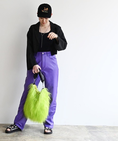 COMMON WARE（コモンウェアー）の「EM:cheek チーク monster one shoulder/モンスター ワンショルダー（ショルダーバッグ・レディース・サックスブルー/イエロー/ピンク/パープル・FREE）」の3枚目の写真