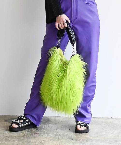 COMMON WARE（コモンウェアー）の「EM:cheek チーク monster one shoulder/モンスター ワンショルダー（ショルダーバッグ・レディース・サックスブルー/イエロー/ピンク/パープル・FREE）」の6枚目の写真