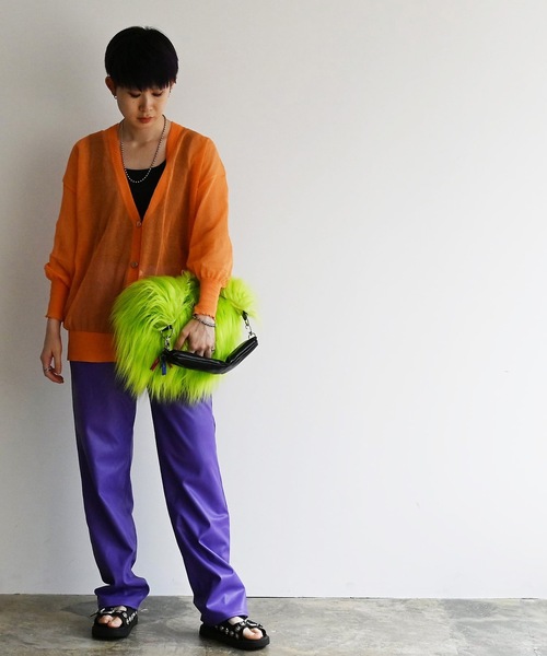 COMMON WARE（コモンウェアー）の「EM:cheek チーク monster one shoulder/モンスター ワンショルダー（ショルダーバッグ・レディース・サックスブルー/イエロー/ピンク/パープル・FREE）」の7枚目の写真