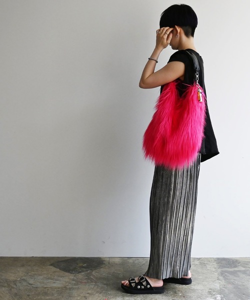 COMMON WARE（コモンウェアー）の「EM:cheek チーク monster one shoulder/モンスター ワンショルダー（ショルダーバッグ・レディース・サックスブルー/イエロー/ピンク/パープル・FREE）」の15枚目の写真