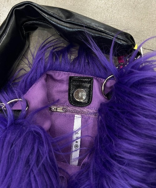 COMMON WARE（コモンウェアー）の「EM:cheek チーク monster one shoulder/モンスター ワンショルダー（ショルダーバッグ・レディース・サックスブルー/イエロー/ピンク/パープル・FREE）」の13枚目の写真