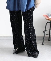 cepo（セポ）の「〈セットアップ対応〉フラワー刺繍ベロアイージーパンツ（スウェットパンツ）」