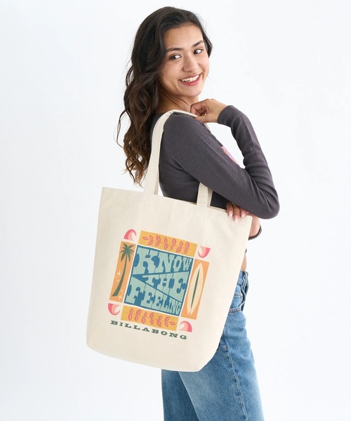 BILLABONG(ビラボン)の「BILLABONG レディース 【LUISE ONO】LUISE ONO トートバッグ 【2025年秋冬モデル】 @autumn /ビラボンLUISEONOコラボグラフィックトートバッグ(トートバッグ・レディース・ナチュラル・FREE)」の10枚目の写真