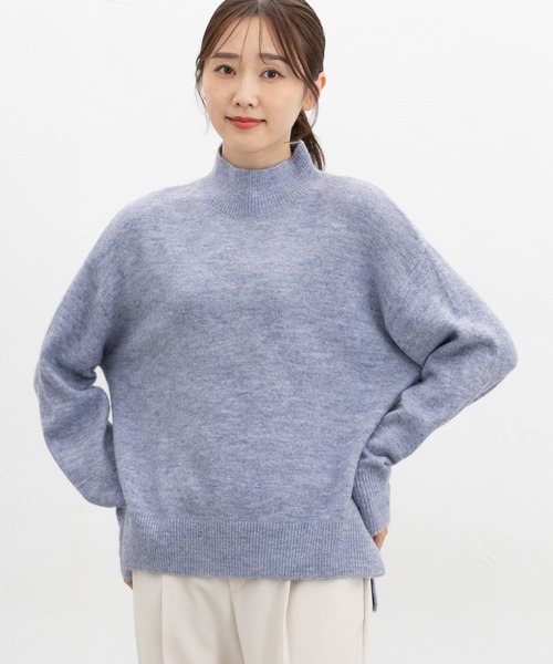 セール】【軽ふわっニット】ハイネックニット（ニット/セーター