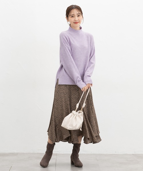 セール】【軽ふわっニット】ハイネックニット（ニット/セーター