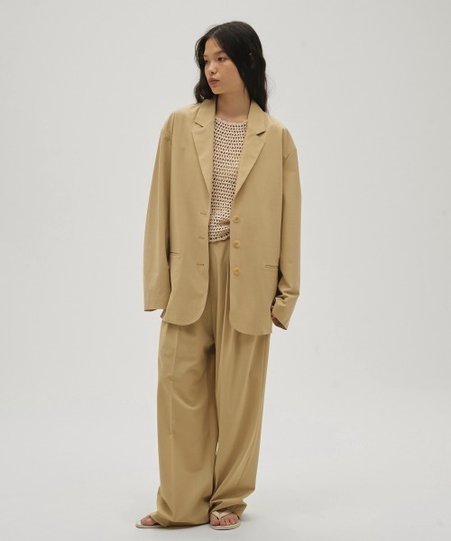TODAYFUL（トゥデイフル）の「Dry Touch Rough Jacket（テーラードジャケット・レディース・サンドベージュ/ブラック・36inch/38inch）」の9枚目の写真