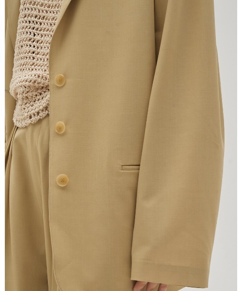 TODAYFUL（トゥデイフル）の「Dry Touch Rough Jacket（テーラードジャケット・レディース・サンドベージュ/ブラック・36inch/38inch）」の11枚目の写真