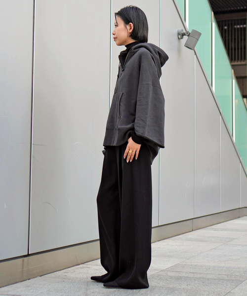 ウールミックスハーフジップフーディ（スウェット）｜AP STUDIO