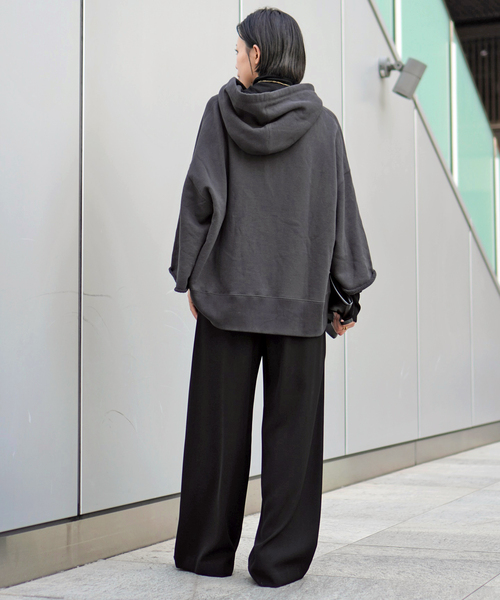 ウールミックスハーフジップフーディ（スウェット）｜AP STUDIO