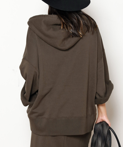 ウールミックスハーフジップフーディ（スウェット）｜AP STUDIO