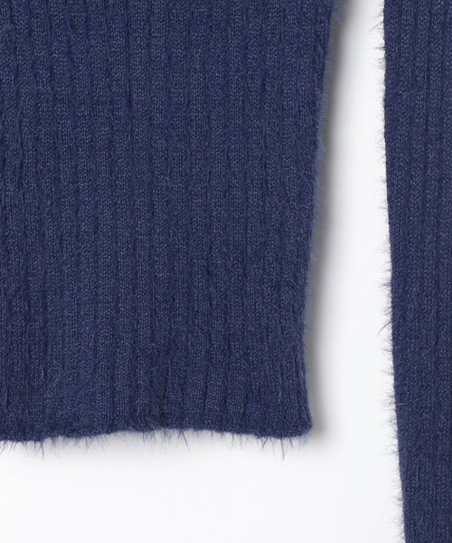 3.3 Field Trip （3.3フィールドトリップ）の「3.3 Field Trip／シャギースリムニット（ニット/セーター・レディース・ブラック/グレー/ネイビー/ボルドー・FREE）」の9枚目の写真