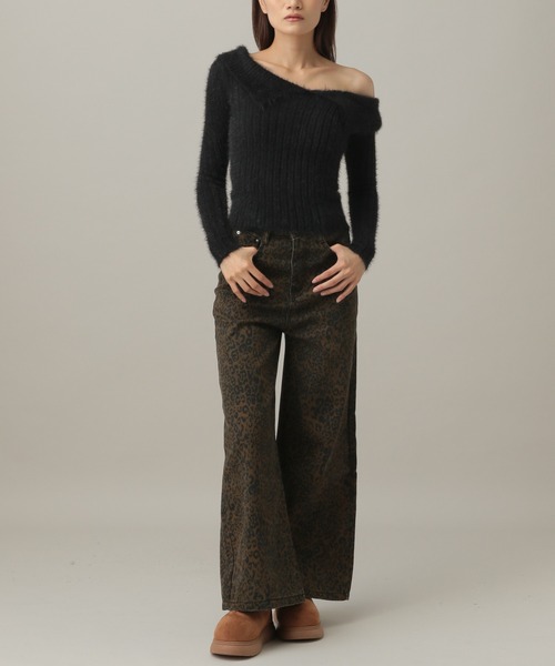 3.3 Field Trip （3.3フィールドトリップ）の「3.3 Field Trip／シャギースリムニット（ニット/セーター・レディース・ブラック/グレー/ネイビー/ボルドー・FREE）」の18枚目の写真