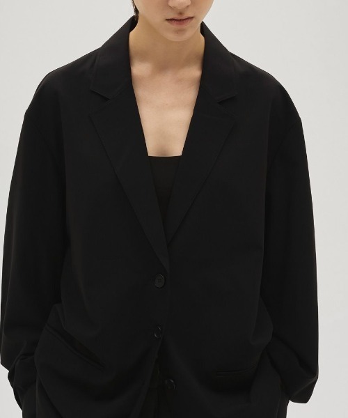 TODAYFUL オーバーサイズテーラードジャケット黒 TODAYFUL ジャケット テーラードジャケット Wool Shirts Jacket